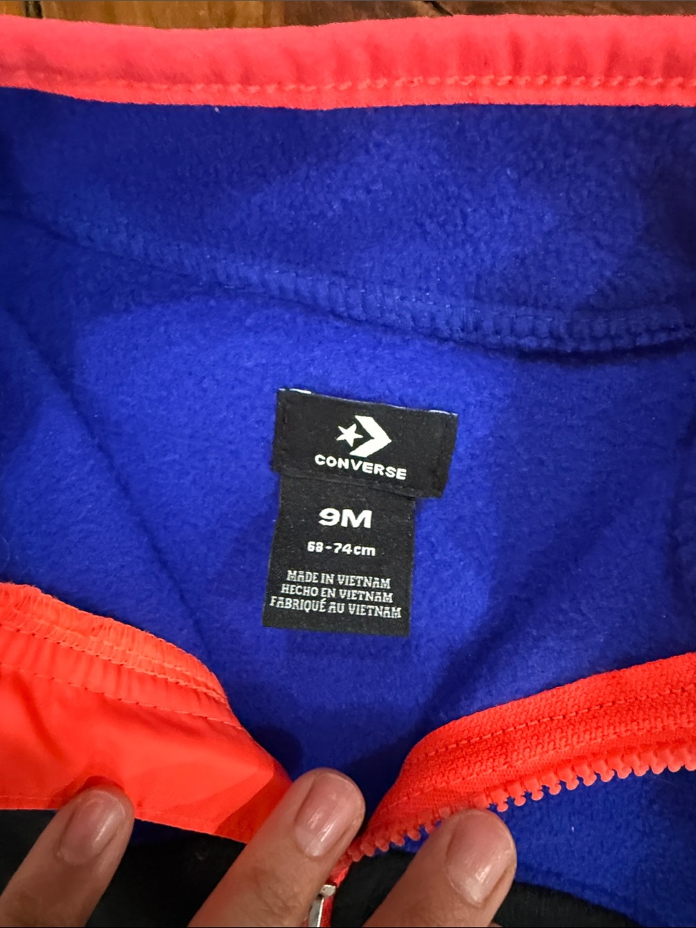 Carter’s, Converse Fleece one pieces size 6 to 9 months bundle - Picture 3 of 9